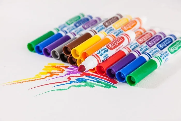 12 Colors Board Line Ultra Clean Washable Marker