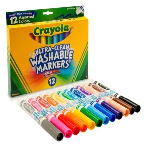 12 Colors Board Line Ultra Clean Washable Marker