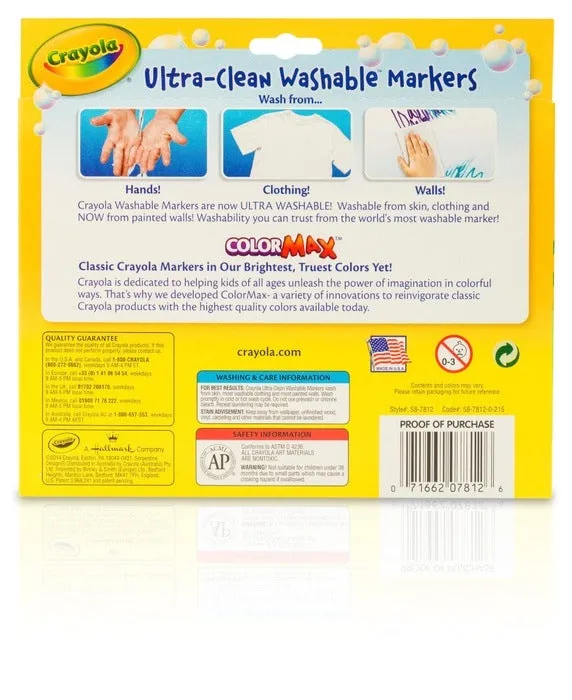 12 Colors Board Line Ultra Clean Washable Marker