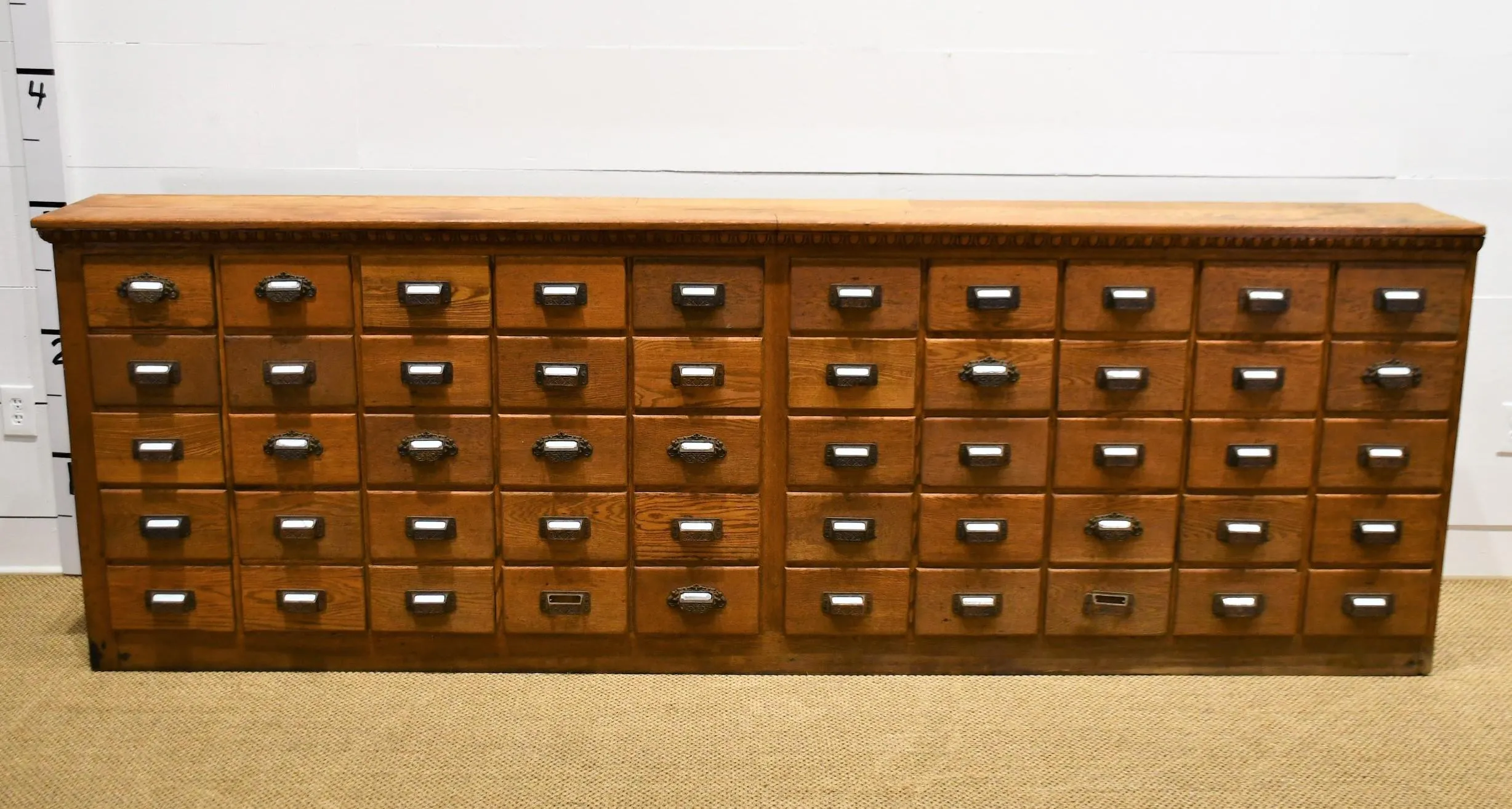 50 Drawer General Store Antique Apothecary Cabinet / Island