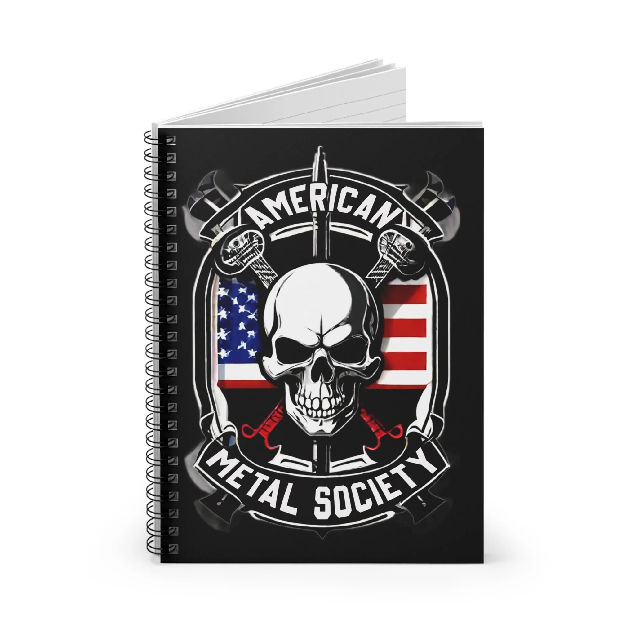 American metal Society Lyric Spiral Notebook - Ruled Line