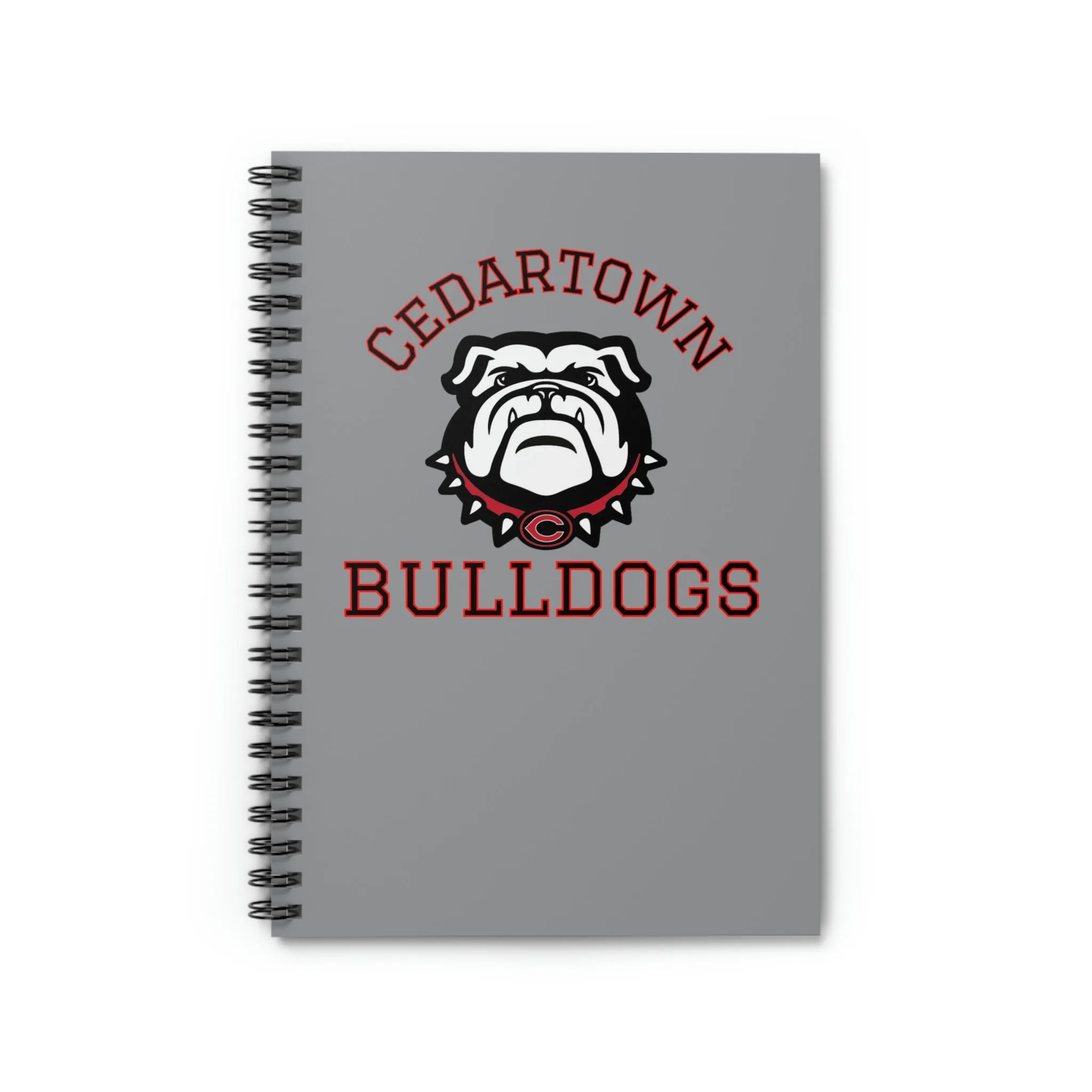 Cedartown Bulldogs Mascot School Spirit Spiral Notebook - Ruled Line