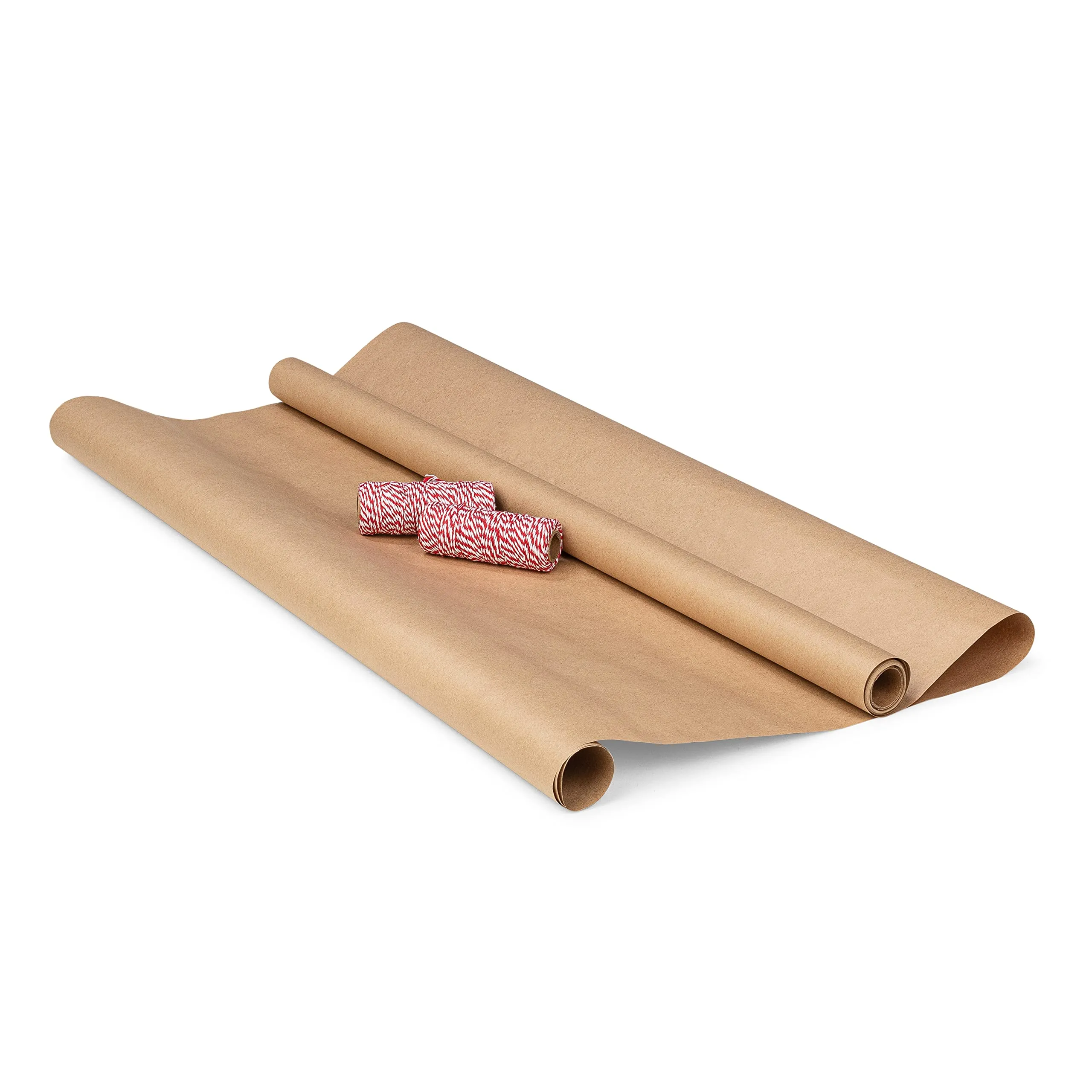 Classic Kraft Wrap 3 Rolls   Red Bakers Twine