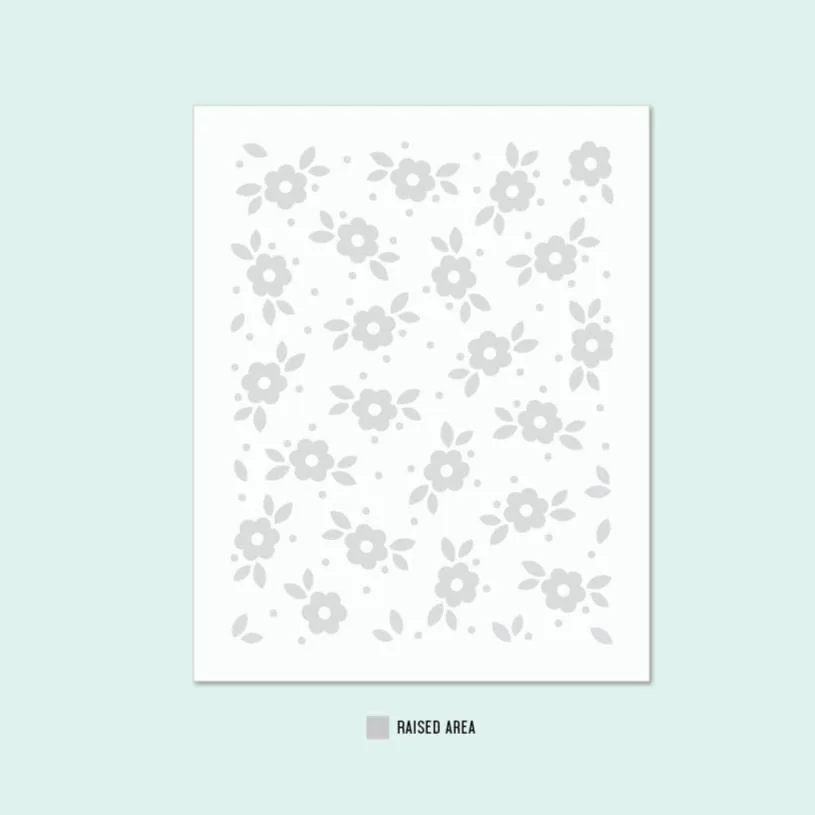 CONCORD & 9 th :  Tea Blossom | Embossing Folder