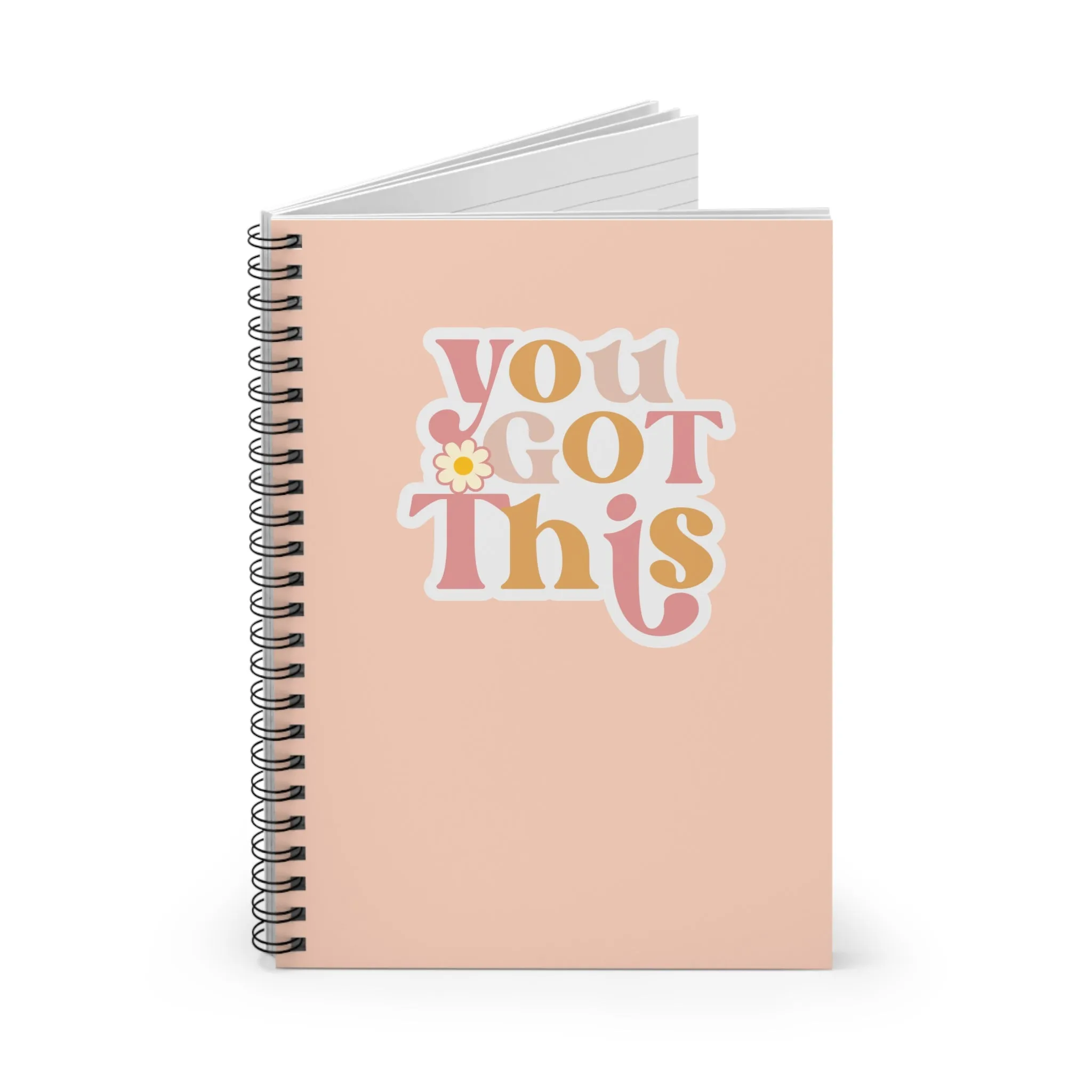 Journal / Spiral Notebook - Ruled Line - You Got This