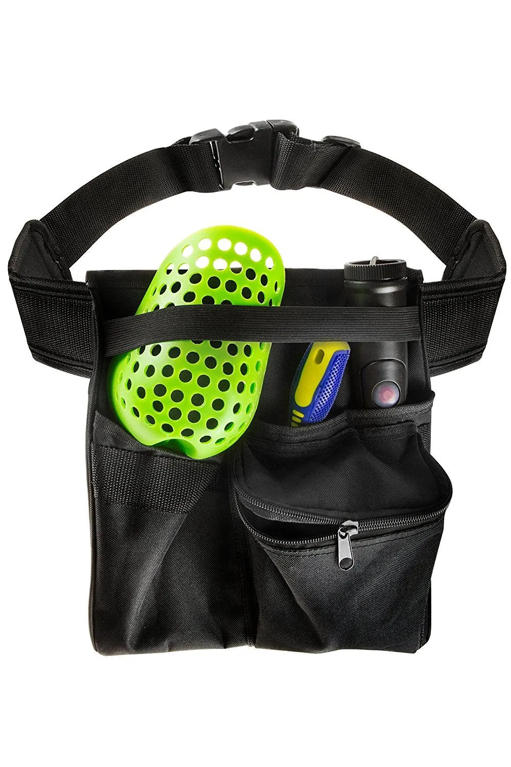 SE GP3-45CP Utility Belt with 600D Nylon Pouch (11.5&quot; x 11&quot;), Black
