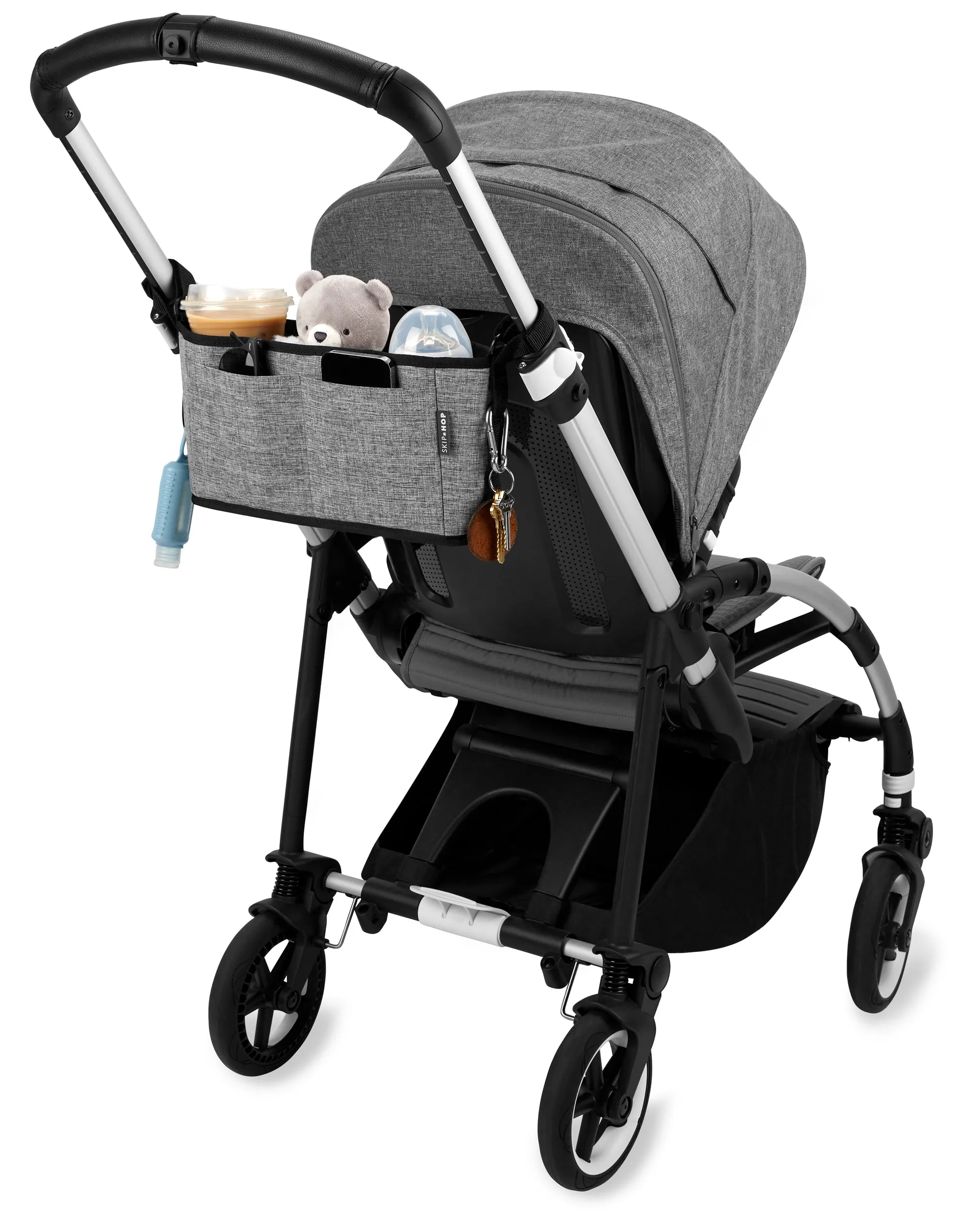 Skip Hop Grab & Go Ultra Stroller Organiser - Grey Melange
