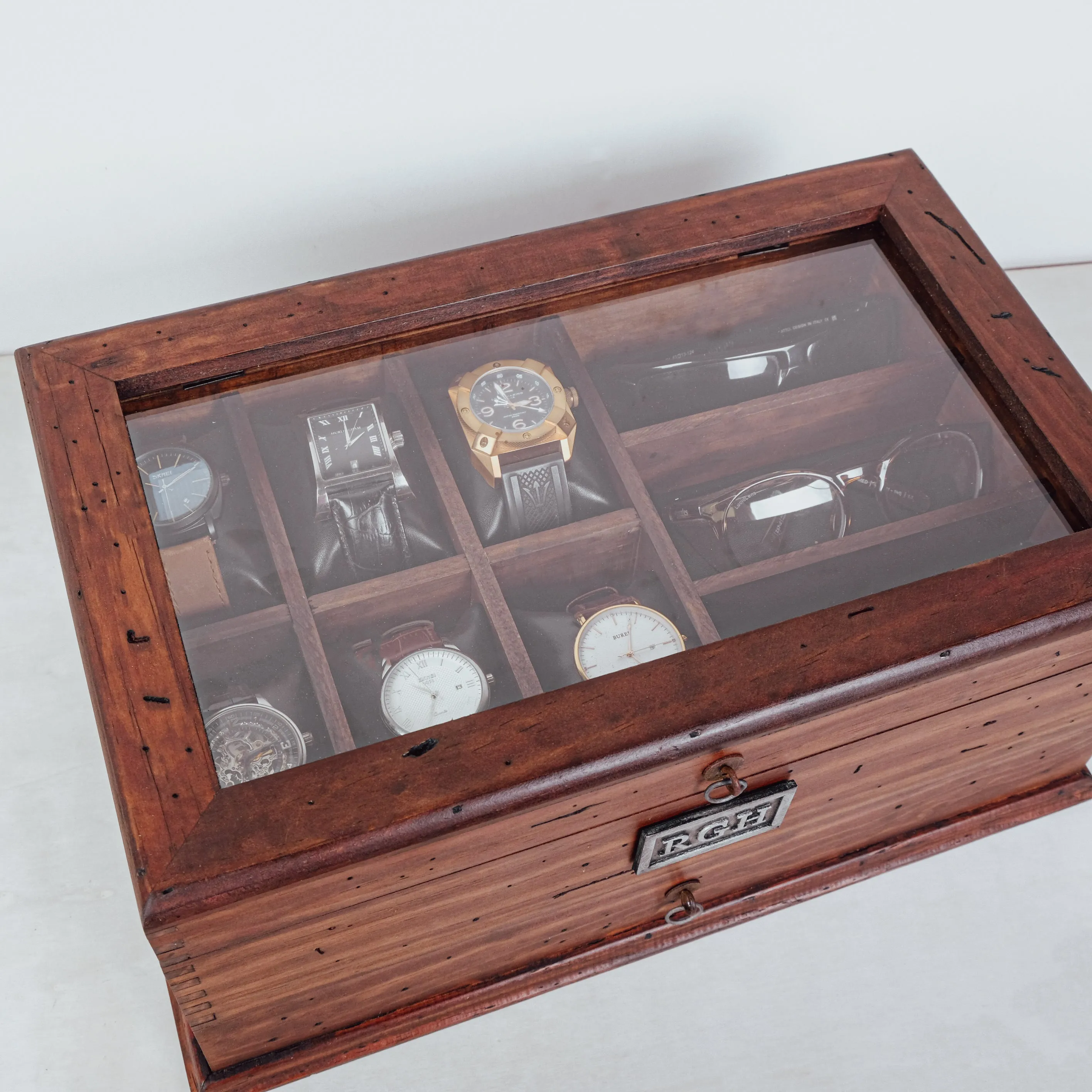Watch Box and Sunglasses with Drawer No. 6-3