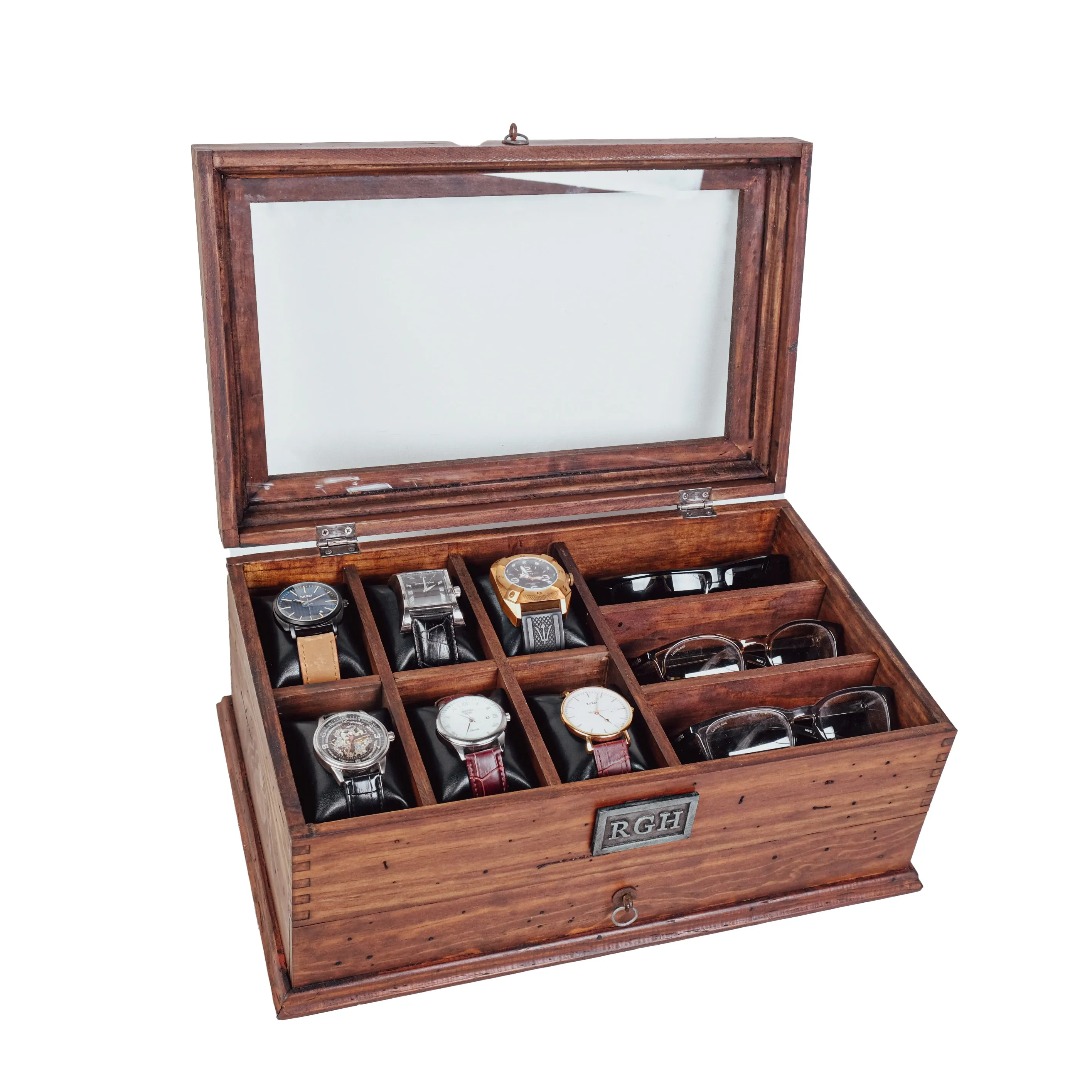 Watch Box and Sunglasses with Drawer No. 6-3