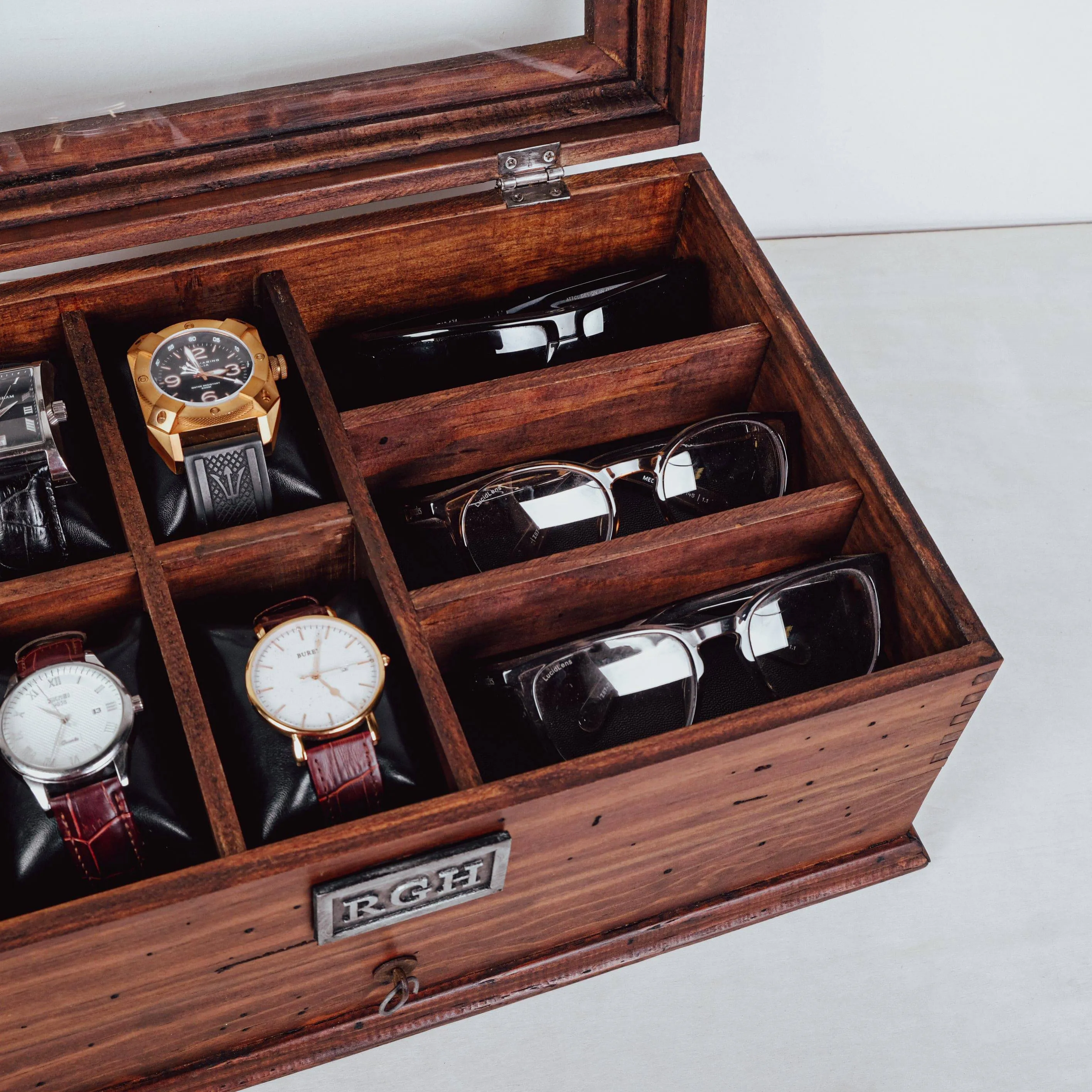 Watch Box and Sunglasses with Drawer No. 6-3