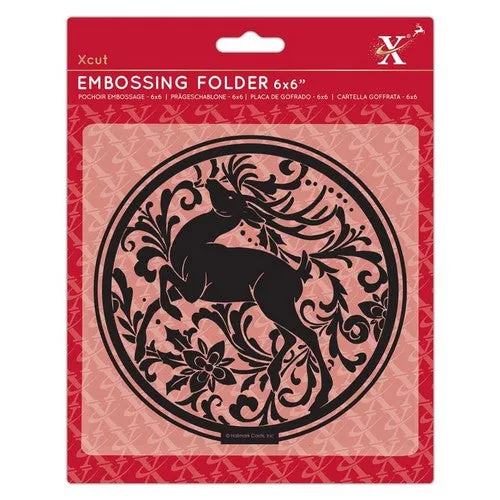 Xcut 6x6" Embossing Folder - Arts & Craft Stag (XCU 515930)