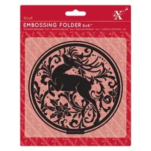 Xcut 6x6" Embossing Folder - Arts & Craft Stag (XCU 515930)