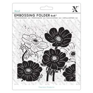 Xcut 6x6" Embossing Folder - Full Bloom Helleborus (XCU 515238)